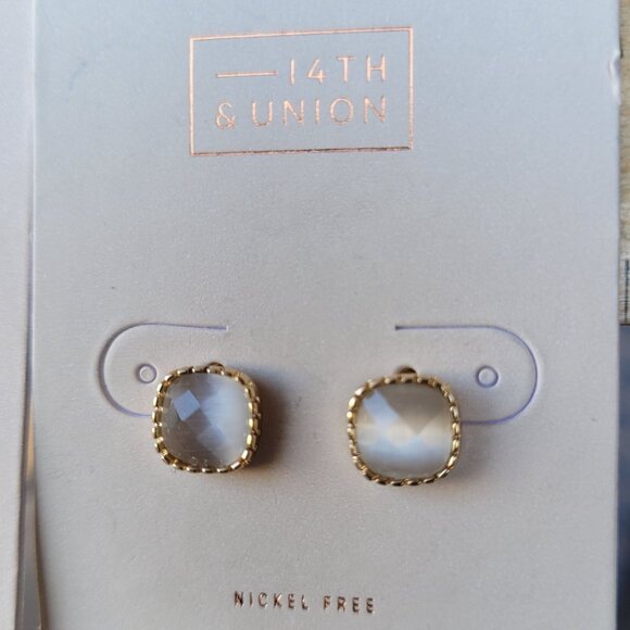 Earrings Nickle Free Dangle and Post Gold Tone Lot of 4 Pair Nordstrom - Picture 5 of 11